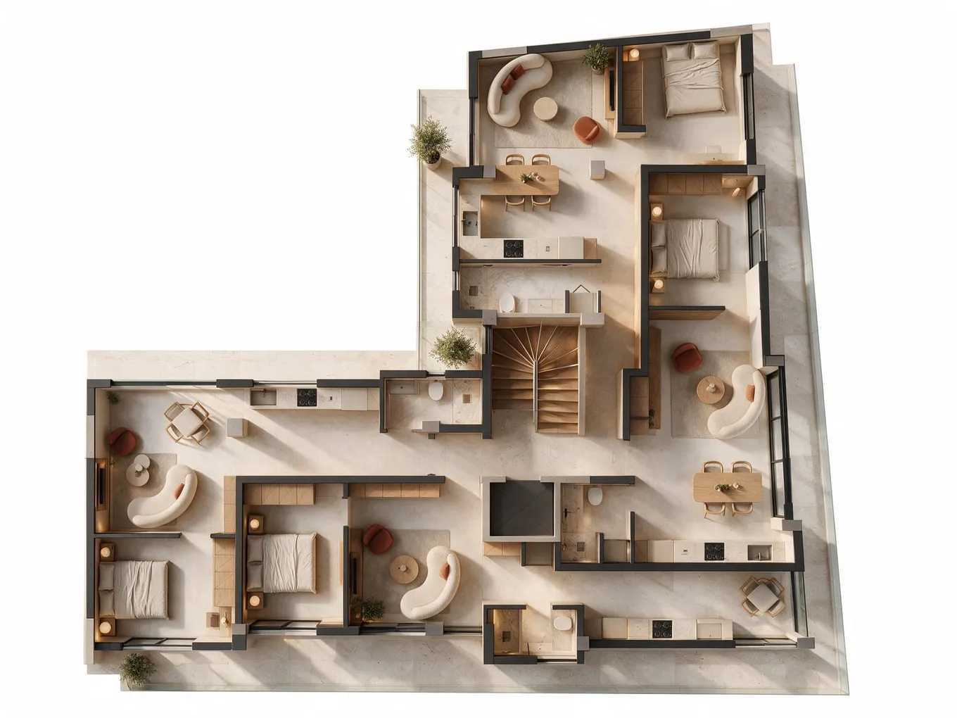 Floor plan of the second floor